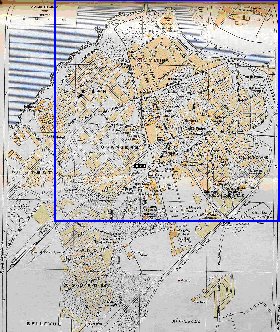 mapa de Rabat em ingles