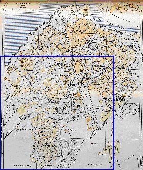 mapa de Rabat em ingles