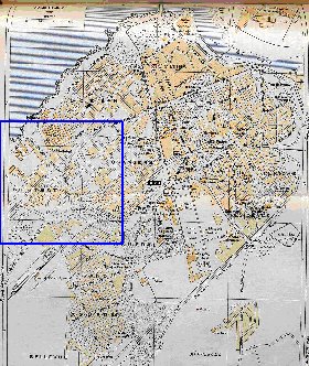 mapa de Rabat em ingles