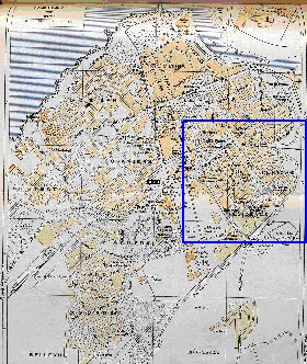 mapa de Rabat em ingles