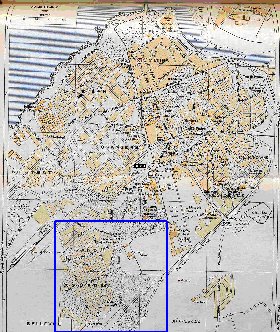 mapa de Rabat em ingles