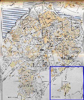 mapa de Rabat em ingles