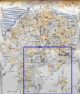 mapa de Rabat em ingles