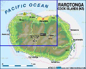 mapa de Rarotonga