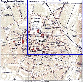 mapa de Reggio Emilia