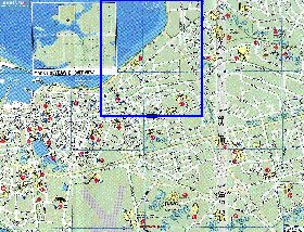 carte de Reykjavik en anglais