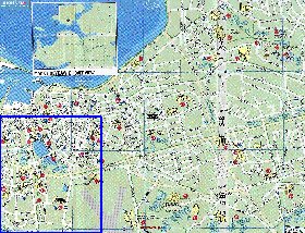 carte de Reykjavik en anglais