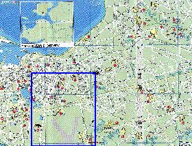 carte de Reykjavik en anglais