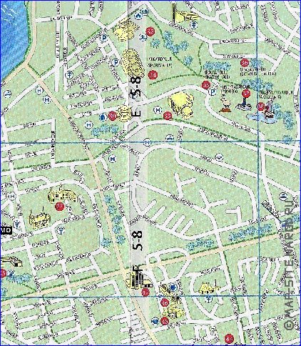 mapa de Reykjavik em ingles