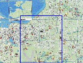 mapa de Reykjavik em ingles