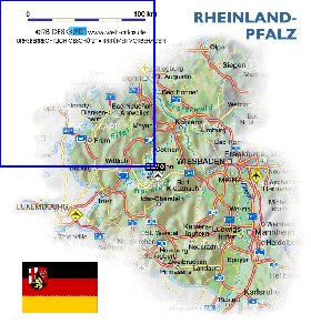 mapa de Renania-Palatinado