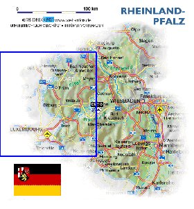 carte de Rhenanie-Palatinat