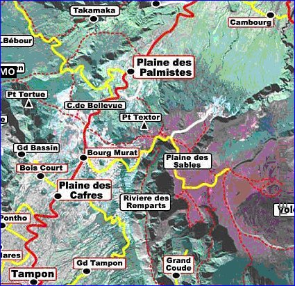 carte de La Reunion