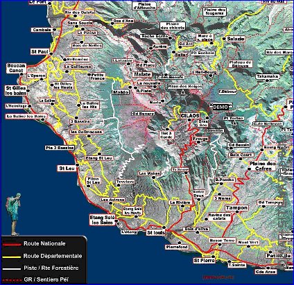 mapa de Reuniao em frances