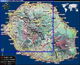 mapa de Reuniao em frances