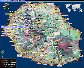 mapa de Reuniao em frances