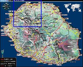 mapa de Reuniao em frances