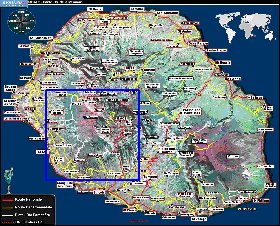 mapa de Reuniao em frances