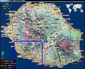 mapa de Reuniao em frances