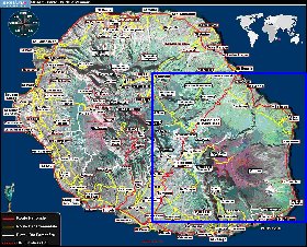 mapa de Reuniao em frances