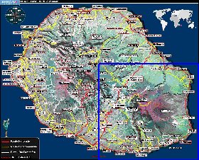 mapa de Reuniao em frances