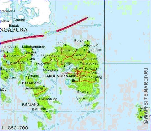 mapa de Riau