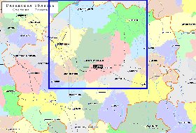 carte de Oblast de Riazan