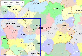 carte de Oblast de Riazan