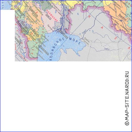 Administratives carte de Russie