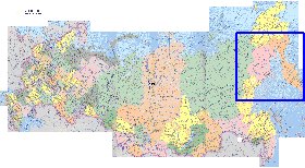 Administratives carte de Russie