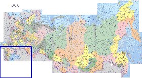 Administratives carte de Russie