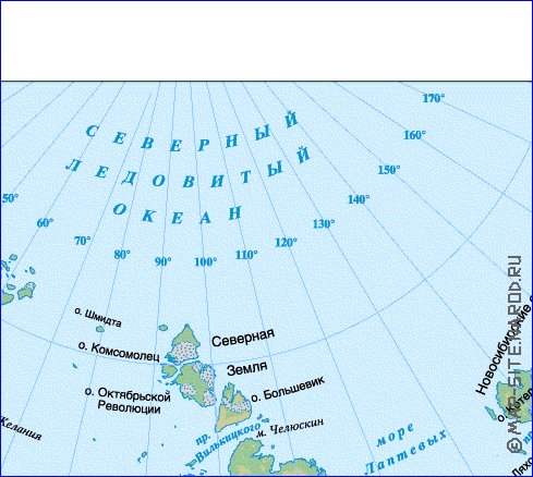 Fisica mapa de Russia