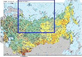 Fisica mapa de Russia