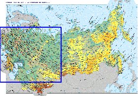 Fisica mapa de Russia