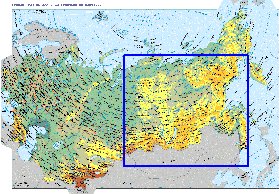 Fisica mapa de Russia