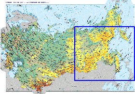 Fisica mapa de Russia