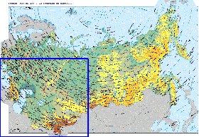 Fisica mapa de Russia