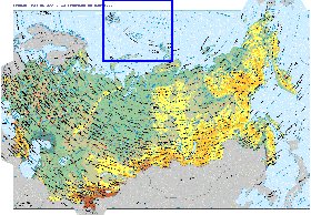 Fisica mapa de Russia