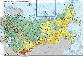 Fisica mapa de Russia