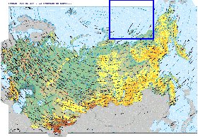 Fisica mapa de Russia