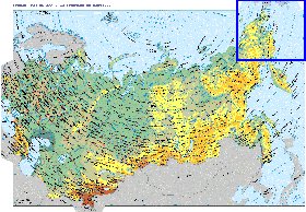 Fisica mapa de Russia