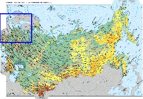 Fisica mapa de Russia