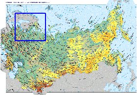 Fisica mapa de Russia