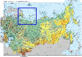 Fisica mapa de Russia