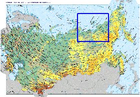 Fisica mapa de Russia