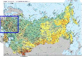 Fisica mapa de Russia