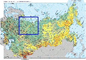 Fisica mapa de Russia