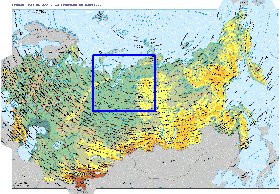 Fisica mapa de Russia