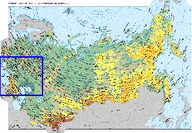 Fisica mapa de Russia