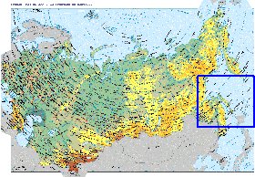 Fisica mapa de Russia